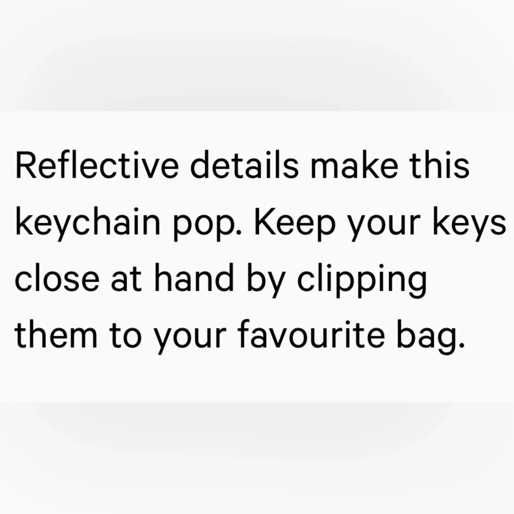 Lululemon Never Lost Keychain Reflective   Black/White/Silver - Picture 5 of 15